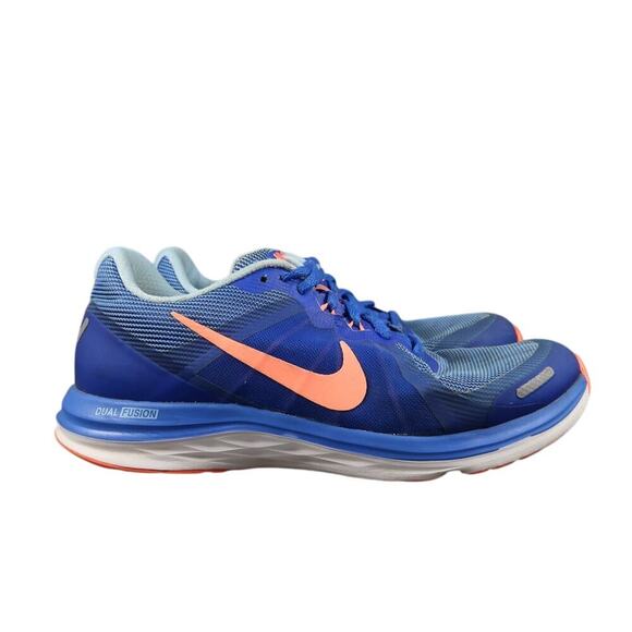 Nike Shoes Womens 8 Athletic Trainers Dual Fusion X2 Running Sport Active Blue - Picture 1 of 11